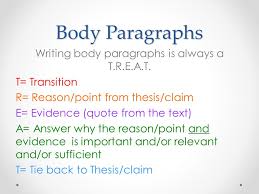 How to quote original paragraph from nancy woloch's book, women and the american experience: Body Paragraphs Writing Body Paragraphs Is Always A T R E A T T Transition R Reason Point From Thesis Claim E Evidence Quote From The Text A Answer Ppt Video Online Download