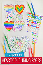 To download our free coloring pages, click on the heart page you'd like to color. Heart Colouring Pages Free Printable Picklebums