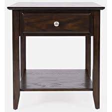 By sumyeg $ 127 27 /box $ 150.62. Espresso Dark Brown Wood End Table W Drawer Shelf By Jofran Furniture