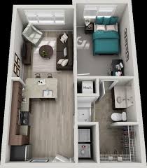 The Jackson 1 Bedroom 561 Sq Ft Layout De Apartamento Design De Apartamento Pequeno Casas Pequenas E Simples