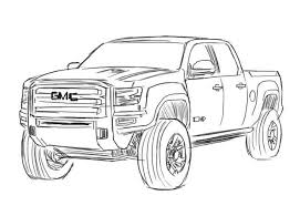 It is currently not known which colors the 2019 chevrolet silverado will be available in. Gmc Sierra Drawing Cool Car Drawings Drawings Monster Truck Coloring Pages