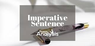 English imperative sentences come in various forms. Imperative Sentence Definition And Examples Poem Analysis