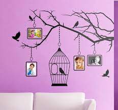Stencil Muro Cornici Gabbia Uccelli Cornici Stencil Muri