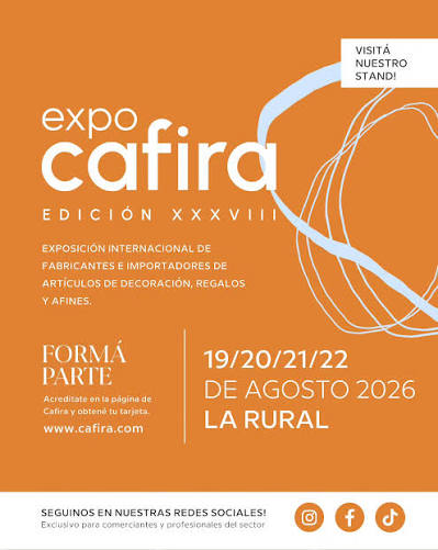 📅 SAVE THE DATE – EXPO CAFIRA · Edición XXXVII 11 · 12 · 13 · 14 de marzo 2026 – Pabellón Azul, La Rural Llega una nueva edición de Expo CAFIRA,