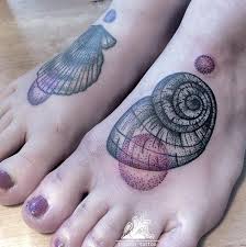 Seashell tattoos are also perfect for those who have the personality of shining bright regardless of all the odds in their life. 45 Beautiful Seashell Tattoos You Ll Love Tattooblend