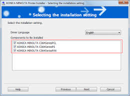 The download center of konica minolta! Easy Installation Process Of The Printer Driver