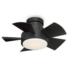 Flush mount ceiling fans are available in different styles and packages. Vox 26 Inch Five Blade Indoor Outdoor Smart Flush Mount Ceiling Fan With Six Speed Dc Motor And Led Light Overstock 25737955