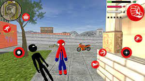 Spider Stickman Rope Hero Gangster Crime Simulator 1 Android Gameplay Youtube