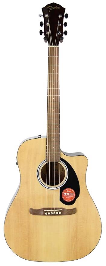 Fender Acoustic Guitar Dreadnought Cutaway Electronics FA-125CE Natural product image