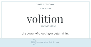 Word Of The Day Volition Word Of The Day Words Aesthetic Words