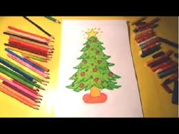 Berandachoinka i prezenty obrazki do pomalowania : Jak Namalowac Choinke How To Draw A Chrismas Tree Youtube