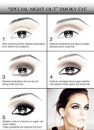 On freshly primed and concealed eyelids, apply a dark brown shade of eyeshadow to the . Special Night Out Smoky Eye Instructions Eye Makeup Smokey Eye Makeup Beauty Makeup