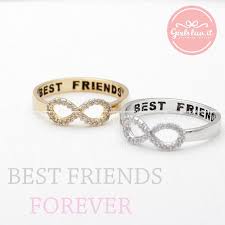 Infinity Best Friends Ring Crystals Friend Rings Best Friend Rings Best Friend Jewelry