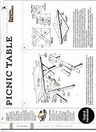 Popular Mechanics Picnic Table Plans Popular Mechanics Folding Picnic Table Plans