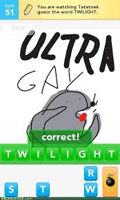 Mixing Three Pop Culture References In One Draw Something Homophobic Seal Meme And Twilight Twilight Funny Really Funny Best Funny Pictures