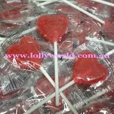 Little Red Heart Lollipops Online At Lollyworld A World Of Lollies Lolly Buffet Heart Shaped Lollipops Lollipop