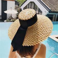 Tiffany Straw Hat Ribbon Women Wide Brim Straw Sun Hat Etsy Beautiful Hats Straw Sun Hat Wide Brimmed