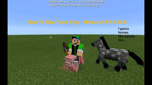 Can a mob kill a tamed dog in minecraft? How To Ride Tame Pigs Minecraft Pe 0 15 0 Youtube