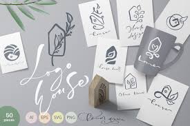 Download Hand Drawn Logo House Vector Elements Graphic By Happy Letters Creative Fabrica PSD Mockup Templates