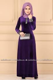 Modaselvim Elbise Pul Payetli Kadife Tesettur Elbise 5243ay342 Mor Elbise Elbise Modelleri Moda Stilleri
