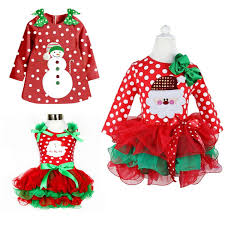Walabe robe de noel bébé fille my 1st christmas manches longues tutu robe noël ensembles (jumpsuit+ bandeaux) vêtements. Robe Noel Fille 4 Ans 3f99e0