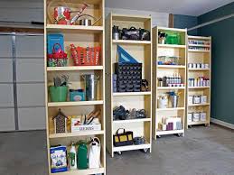 Houston texas, do it yourself garage storage cabinets. Diy Rolling Storage Shelves For The Garage Hgtv