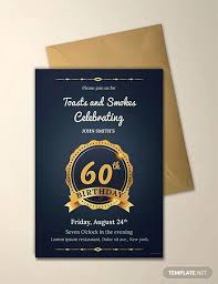 People wish to celebrate this day with their family and friends. Free 17 60th Birthday Invitation Designs Examples In Word Psd Ai Eps Vector Illustrator Indesign Pages Publisher Examples