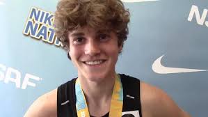 Owen Larson Freshmen Mile Winner Interview