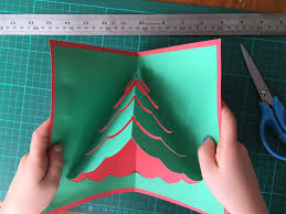 This is the easiest pop up christmas card to make with fewer materials. Pop Up Christmas Cards And Lei Making Auckland For Kids