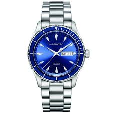 Amazon Com Hamilton Seaview Analog Blue Dial Men S Watch H37551141 Hamilton Watches Stainless Steel Bracelet Watches For Men Bracelet Watch