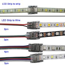 The led strip is encased in a waterproof silicone casing. 5pcs Lot 2pin 3pin 4pin 5pin Led Strip Connector For 3528 5050 Led Strip To Wire Or Strip To Strip Connection Use Terminals Connectors Aliexpress