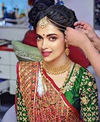 Deepika Padukone Indian Bride Hairstyle Indian Bridal Hairstyles Indian Bridal Makeup