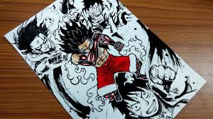 0 (ミスター・ゼロ, misutā zero), fût le président de baroque works7 et l'antagoniste principal de la saga baroque works. Drawing Monkey D Luffy Gear 4 Snakeman One Piece Youtube