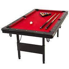 Not everyone looking to replace their pool table felt is doing so because their existing cloth is damaged. Buy Gosports 6ft Or 7ft Billiards Table Portable Pool Table Includes Full Set Of Balls 2 Cue Sticks Chalk And Felt Brush Choose Your Size And Color Online In Indonesia B08clsmsx6