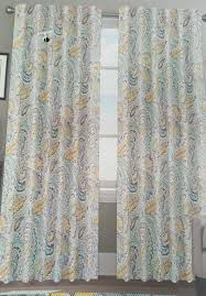 Are you interested in gray kitchen curtains? Amazon Com Envogue Miza Large Paisley Yellow Blue Grey Teal Pair Of Curtains 2 Window Panels 50 By 96 Inch Blue Gray Curtains Kitchen Curtains Yellow Curtains