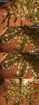 Get rid of unsightly connector plugs by pushing these deep into the inner parts of the tree. How To Put Lights On A Christmas Tree