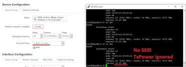 However, when i try to restart the wan6 interface, i get the error unknown error (device_claim_failed), which would lead me to believe that there is a device conflict. Setting Dfs Channels Causes The Transmit Power Setting To Be Ignored And No Ssid To Be Assigned Network And Wireless Configuration Openwrt Forum