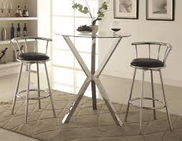 Round table and stools with elegant and modern design. Coaster Bar Units And Bar Tables 3 Piece Pub Table Set With Swivel Bar Stools Corner Furniture Pub Table And Stool Sets