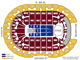Cleveland Cavaliers Seating Chart With Seat Numbers
