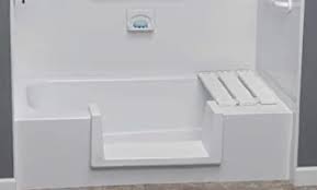It was decided to box and tile in the waste pipe and make a functional area of it allowing. Step Through Tub To Shower Conversion Kit Large Amazon Com