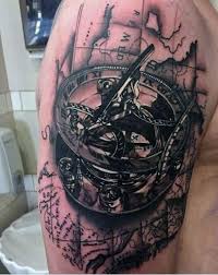 Facebook twitter pinterest tumblr telegram email. 50 World Map Tattoo Designs For Men Adventure The Globe
