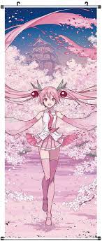 Vocaloid Kakemono Sakura Miku Anime Miku Poster Prints