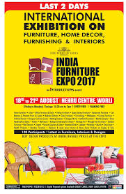 India Furniture Expo 2017 International Exhibition Ad Advert Gallery