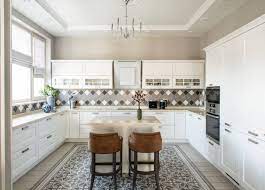 White backsplash subway tile kitchen backsplash pictures white dimension : Tile Floor With White Cabinets Houzz