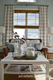 Blue and white buffalo check curtains look not that contrasting but still. Ten Ways To Add Buffalo Check Without Breaking The Bank Curtains Living Room Farm House Living Room Home Decor