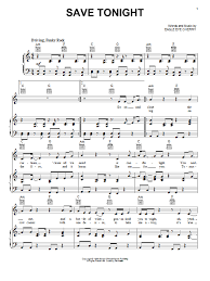 Eagle Eye Cherry Save Tonight Sheet Music And Printable Pdf Music Notes Eagle Eye Cherry Music Notes Sheet Music