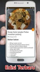 Nangka muda 1 kg daging sapi 1/2 kg cabe rawit merah gulai nangka atau sayur nangka biasanya ditambah daging tetelan sapi. Resep Sayur Nangka Padang For Android Apk Download