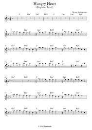 For the frasier episode, see hungry heart (frasier episode). Hungry Heart Anfanger Tenorsax Bruce Springsteen Saxofon Musiknoten