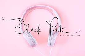 Black Pink Signature Font Befonts Com Signature Fonts Black Pink Hand Lettering Fonts