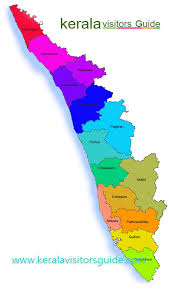 The state holds the twelfth spot as the largest state by population and is divided into 14 districts. Jungle Maps Map Of Kerala Districts
